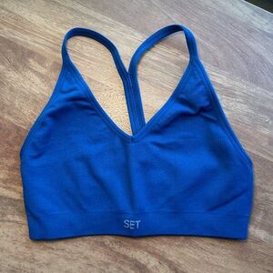 SET Active Vibrant Blue leggings and sports bra set